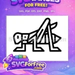 Free Geometric Antenna Free Winged Insect Insects Free SVG - Instant Download