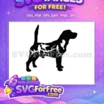 Free Dog Pigeons Silhouette Free Branch Design Insects Free SVG - Instant Download