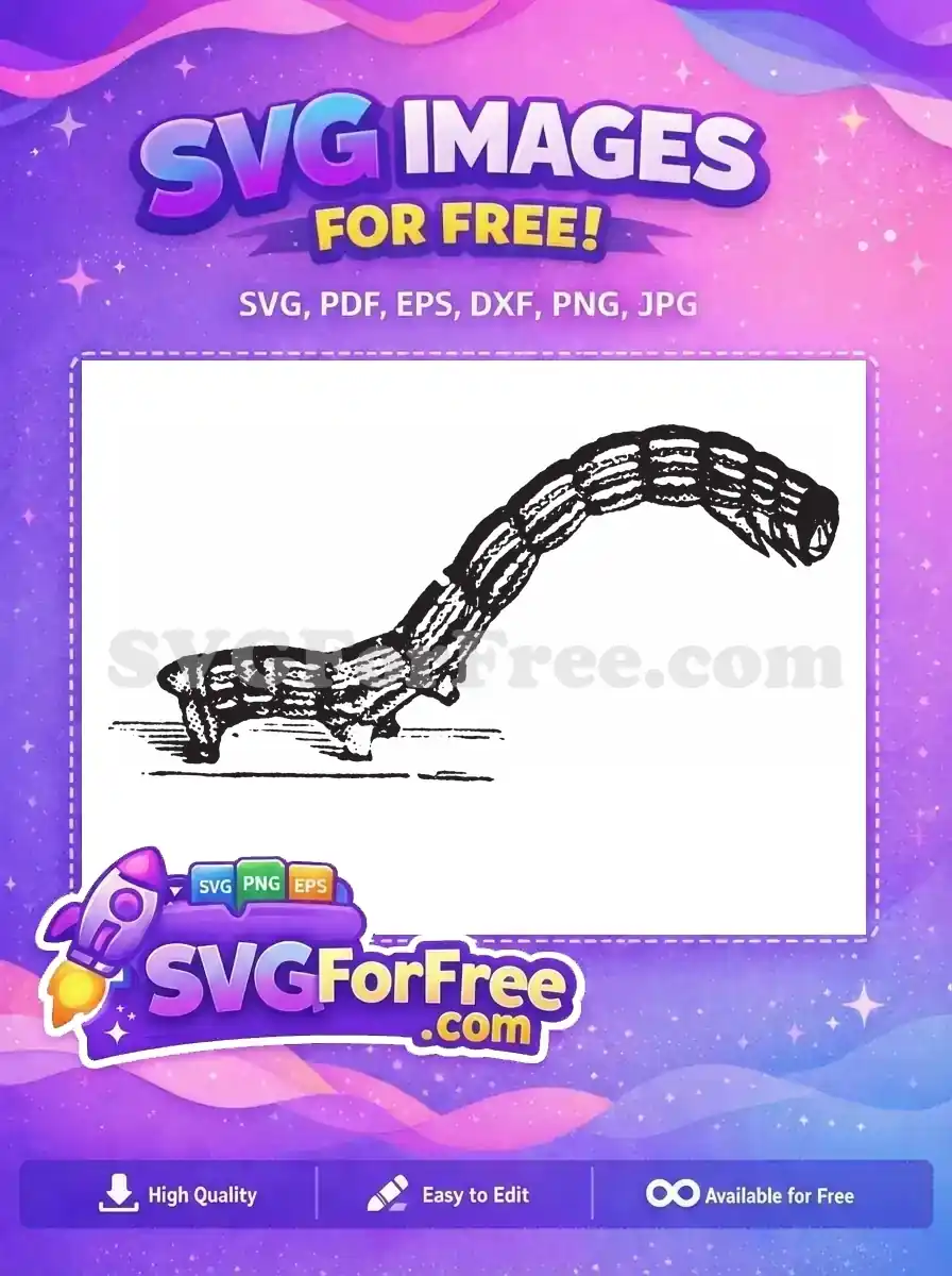 Free Segmented Body Free Curving Shape Insect Free SVG