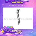 Free Segmented Body Free Black Insect Larva Design Free SVG - Instant Download