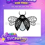 Free Insect Eye Free Moon Icons Halloween Free SVG - Instant Download