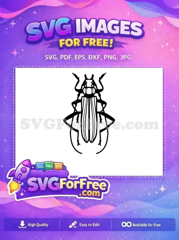 Free Insect Detailed Legs Free Beetle Vector Art Free SVG