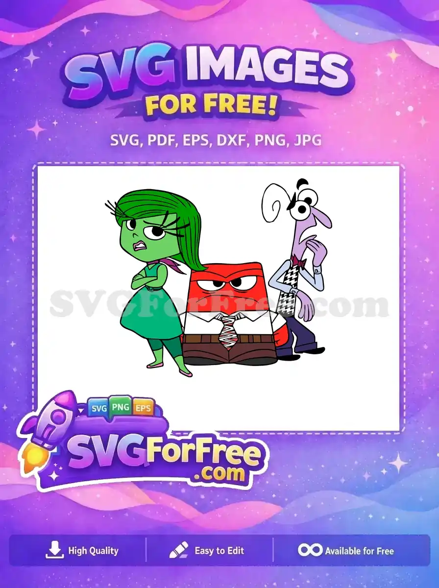 Free Disgust Crossed Arms Free Red Anger Expression Inside Out Free SVG