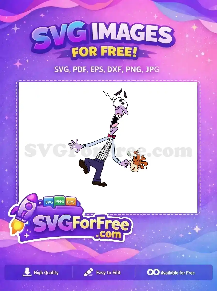 Free Scared Expression Free Spilling Coffee Inside Out Free SVG 1