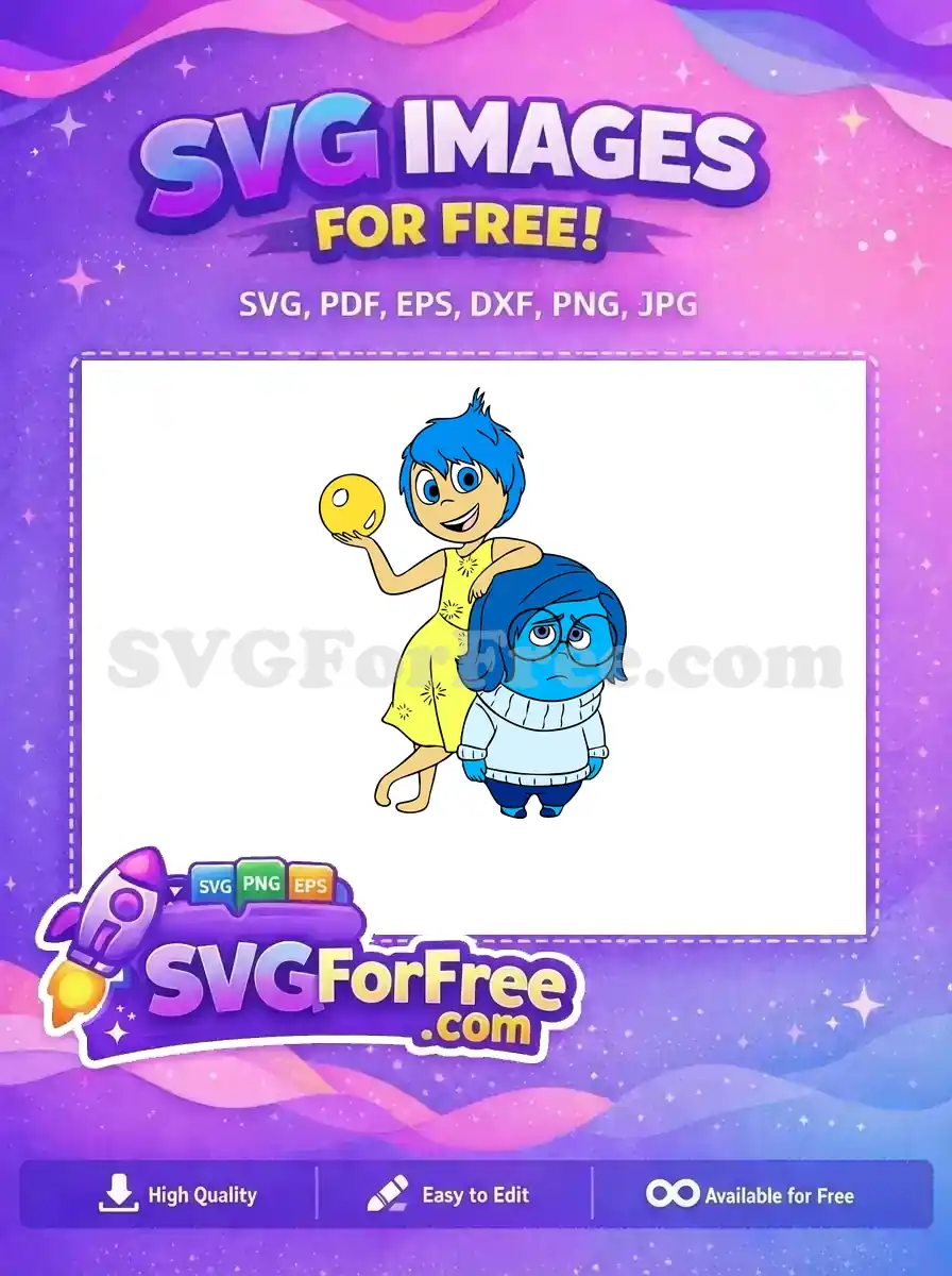 Free Joy Holding Memory Free Sadness Glasses Inside Out Free SVG