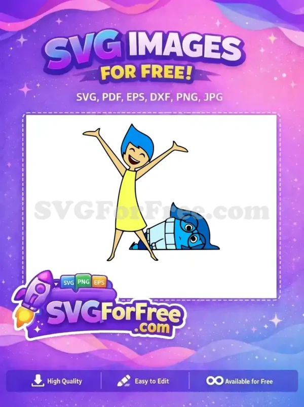 Free Joyful Expression Free Sad Contrast Inside Out Free SVG