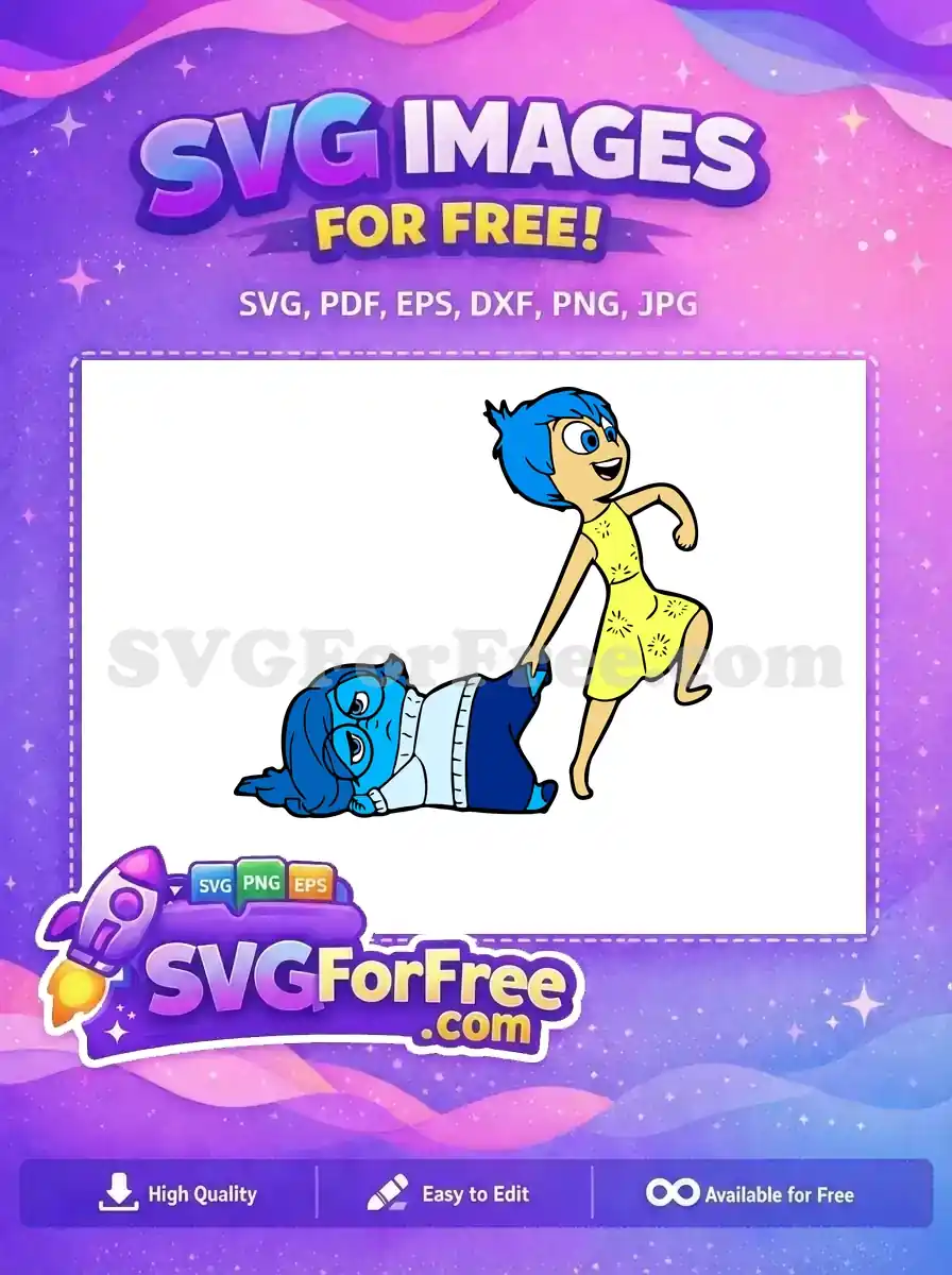 Free Joyful Running Free Sadness Pulling Inside Out Free SVG