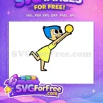 Free Joyful Expression Free Blue Hair Inside Out Free SVG 2 - Instant Download