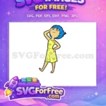Free Joyful Sadness Free Blue Hair Inside Out Free SVG - Instant Download