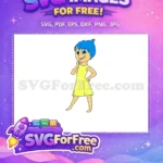 Free Joyful Thinking Free Blue Hair Inside Out Free SVG - Instant Download