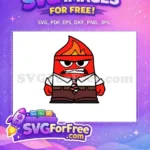 Free Red Angry Expression Free Inside Out Movie Free SVG - Instant Download