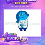 Free Worried Expression Free Blue Hair Inside Out Free SVG - Instant Download
