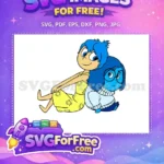Free Joy Smiling Free Sadness Glasses Inside Out Free SVG - Instant Download