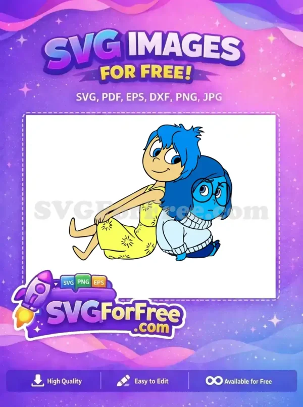 Free Joy Smiling Free Sadness Glasses Inside Out Free SVG Free Joy Smiling Free Sadness Glasses Inside Out Free SVG