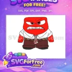 Free Angry Red Character Free White Shirt Inside Out Free SVG - Instant Download