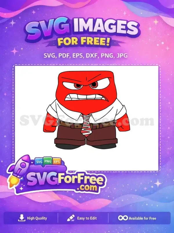 Free Angry Red Character Free White Shirt Inside Out Free SVG Free Angry Red Character Free White Shirt Inside Out Free SVG