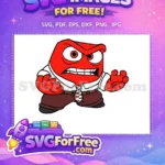 Free Red Angry Character Free Clenched Fists Inside Out Free SVG - Instant Download