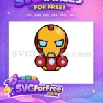 Free Gold Mask Free Blue Eyes Iron Man Free SVG 1 - Instant Download