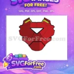 Free Red Armor Free Golden Accents Iron Man Free SVG 1 - Instant Download