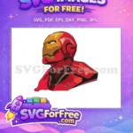 Free Gold Mask Free Red Armor Iron Man Free SVG 2 - Instant Download