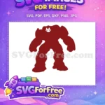 Free Red Iron Man Free Angry Pose Avengers Free SVG - Instant Download