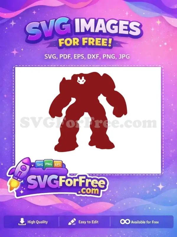 Free Red Iron Man Free Angry Pose Avengers Free SVG