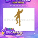 Free Gold Silhouette Free Blasting Pose Iron Man Free SVG - Instant Download