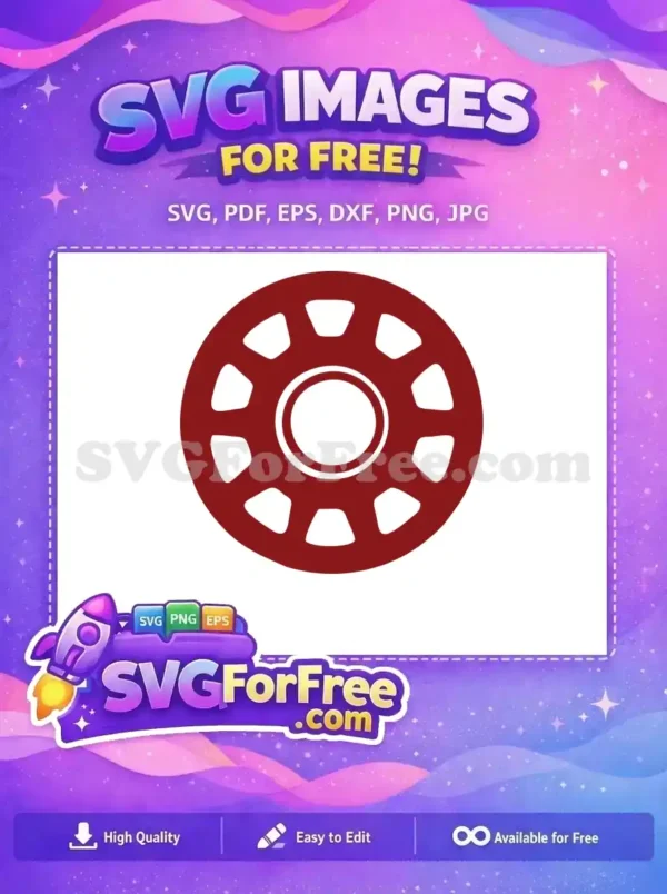 Free Arc Reactor Free Iron Man Avengers Free SVG