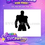 Free Hero Silhouette Free Muscular Avengers Iron Man Free SVG - Instant Download