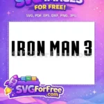 Free Iron Man Free Movie Title Free SVG - Instant Download