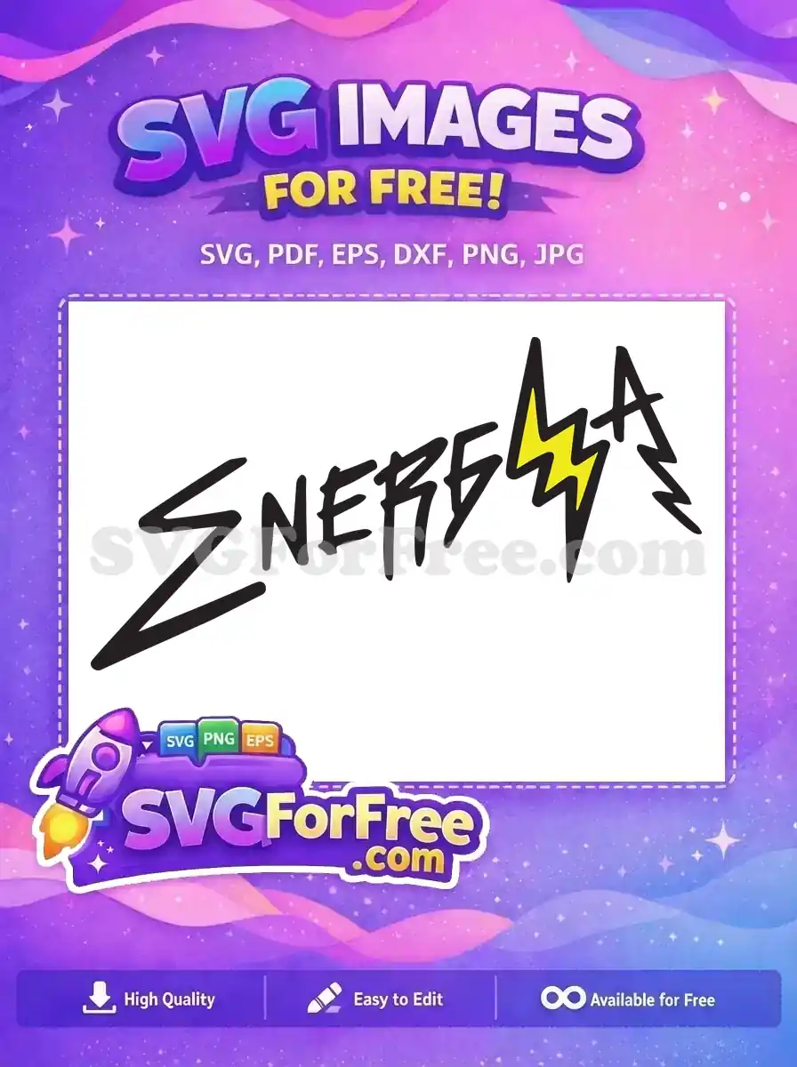 Free Energia J Balvin Free Yellow Lightning Cartoon Free SVG