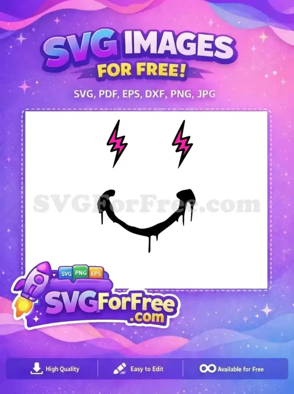 Free Pink Lightning Free Drip Smile J Balvin Free SVG Free Pink Lightning Free Drip Smile J Balvin Free SVG