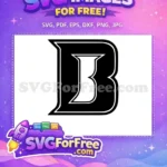 Free Black White Initial Free Letter B J Balvin Free SVG - Instant Download