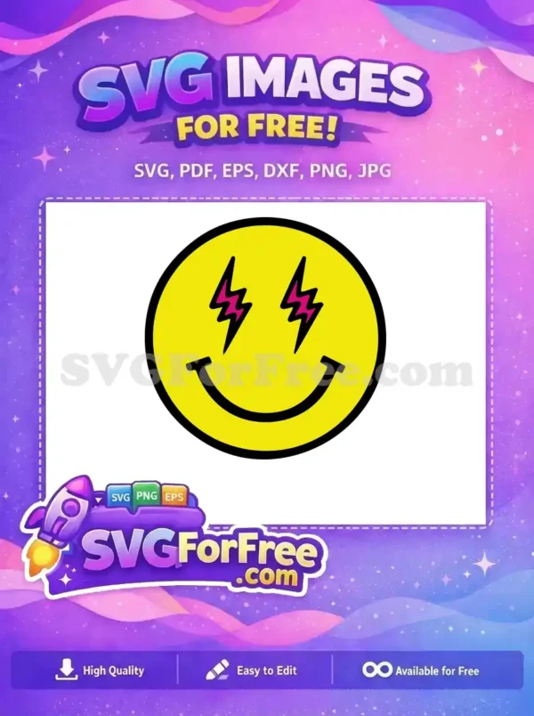 Free J Balvin Inspired Free Pink Lightning Yellow Smiley Free SVG Free J Balvin Inspired Free Pink Lightning Yellow Smiley Free SVG