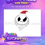 Free Santa Hat Free Beard Nightmare Before Christmas Free SVG 1 - Instant Download