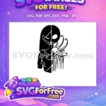 Free Smiling Face Free Spooky Ribbons Jack Skellington Free SVG - Instant Download