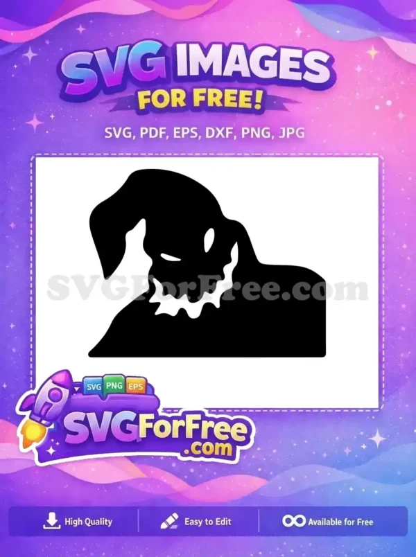 Free Silhouette Jack Skellington Free Nightmare Before Christmas Free SVG 1