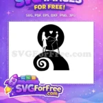 Free Jack Sally Love Free Silhouette Nightmare Free SVG - Instant Download