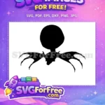 Free Silhouette Jack Free Bat Nightmare Before Christmas Free SVG - Instant Download