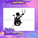 Free Wheelchair Jack Free Antlers Silhouette Nightmare Free SVG - Instant Download