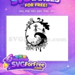 Free Jack Sally Silhouette Free Pumpkin Vine Nightmare Free SVG - Instant Download
