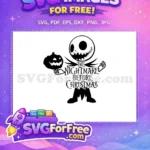 Free Pumpkin Jack Free Skellington Nightmare Before Christmas Free SVG - Instant Download