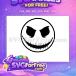 Free Spooky Eyes Free Bony Smile Nightmare Before Christmas Free SVG - Instant Download