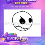 Free Skellington Grin Free Angry Eyes Nightmare Before Christmas Free SVG - Instant Download