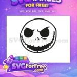 Free Angry Eyes Free Monotone Face Jack Skellington Free SVG - Instant Download