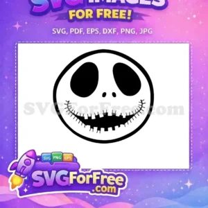 Free Black Eyes Free Spooky Smile Jack Skellington Free SVG