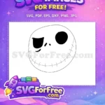 Free One-Eyed Free Winking Jack Nightmare Free SVG - Instant Download
