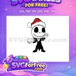 Free Santa Hat Free Cartoon Jack Nightmare Before Christmas Free SVG - Instant Download