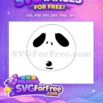Free Sad Eyes Free Distressed Face Jack Skellington Free SVG - Instant Download