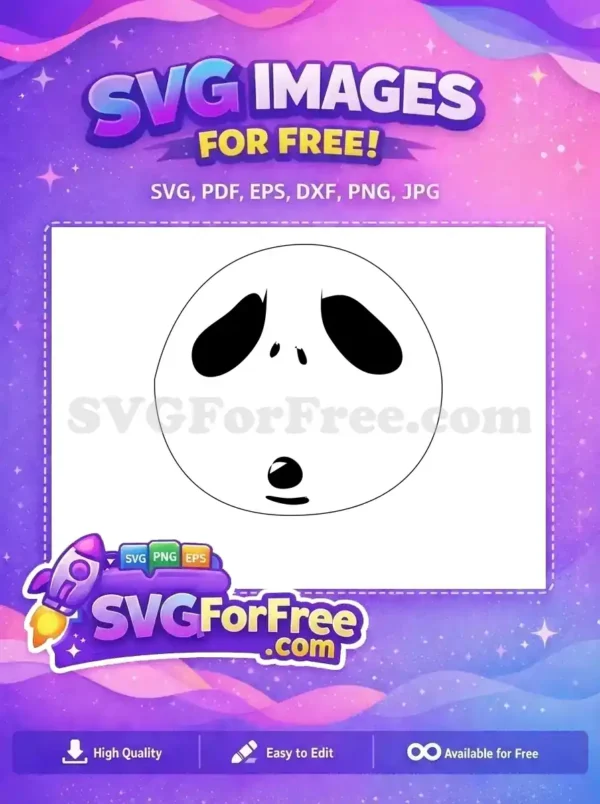 Free Sad Eyes Free Distressed Face Jack Skellington Free SVG